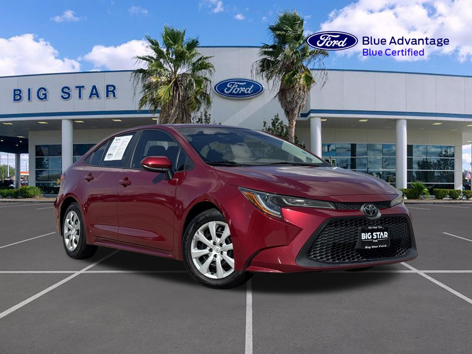 Used 2022 Ruby Flare Pearl Toyota LE image 1