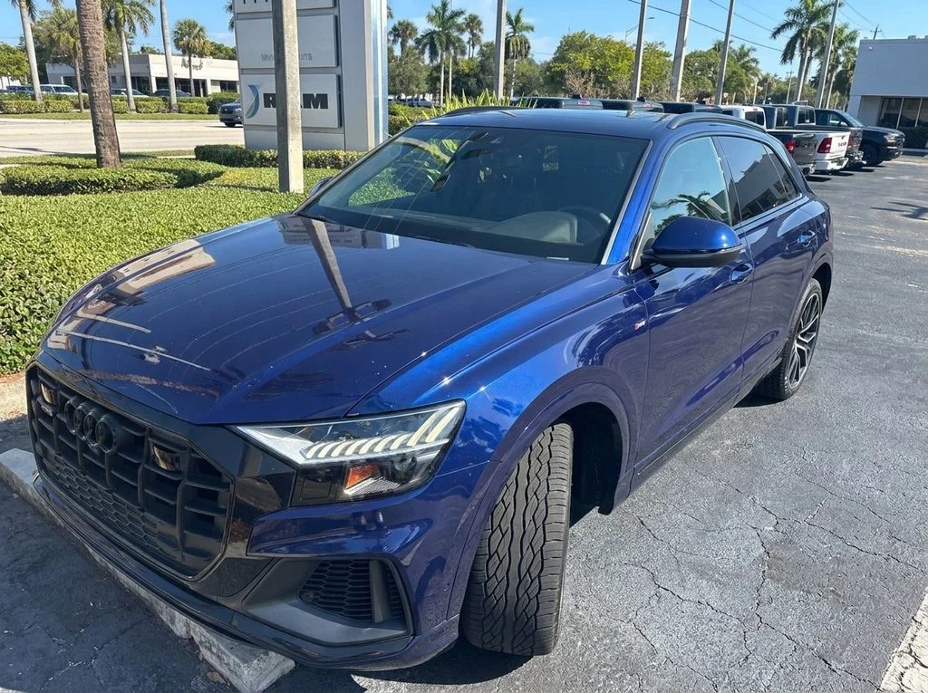Used 2021 Blue Audi 55 Premium Plus image 1