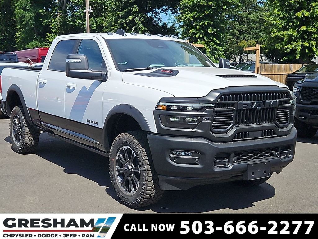 New 2026 Bright White Clear-Coat Exterior Paint RAM Rebel image 1