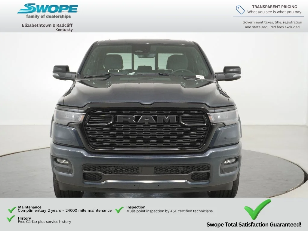 New 2026 Forged Blue Metallic Exterior Paint RAM Big Horn image 8