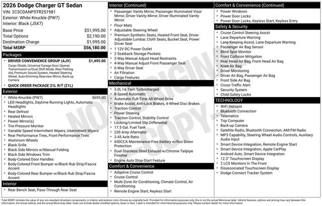 New 2026 White Knuckle Dodge R/T image 6