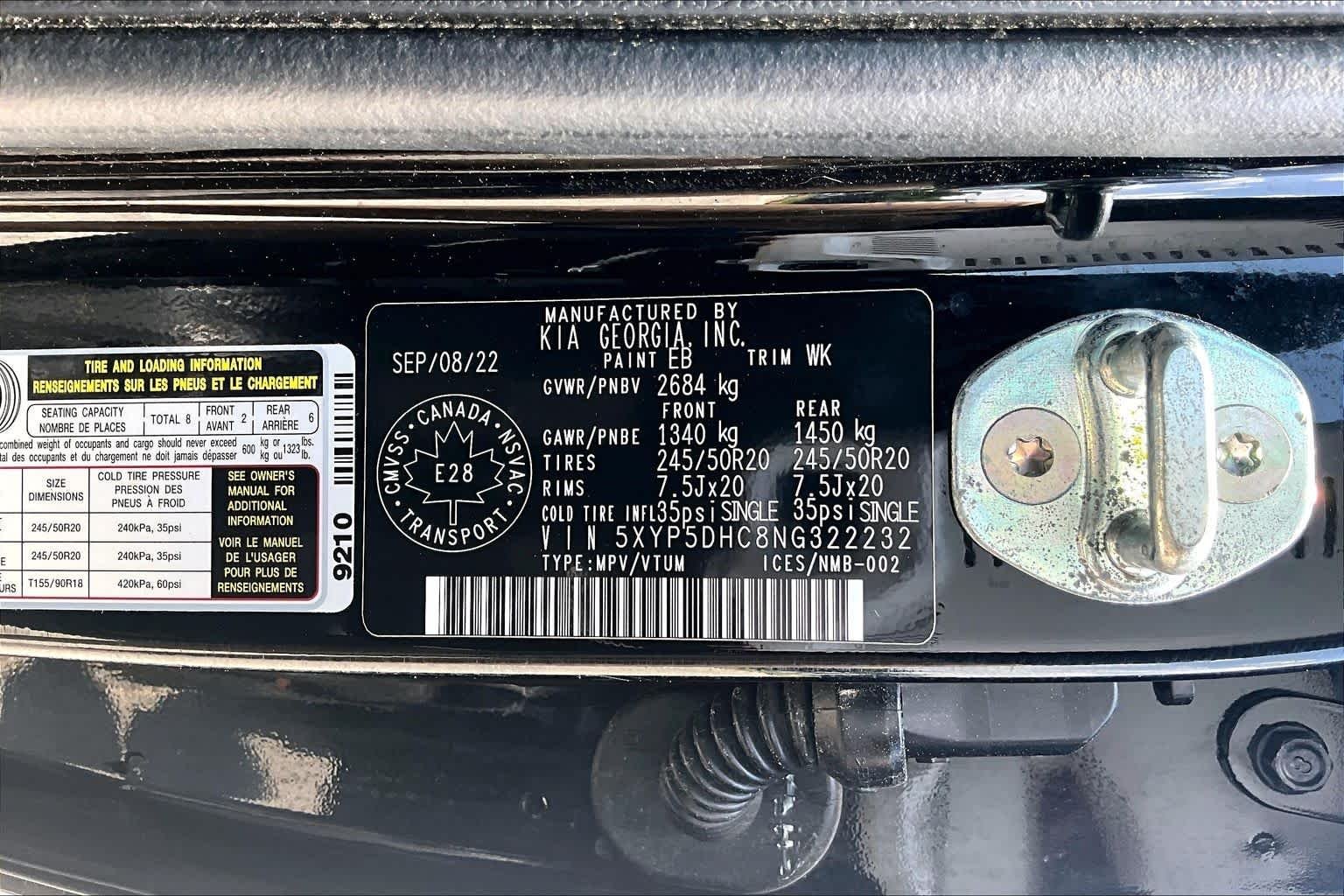 Used 2022 Ebony Black Kia SX image 37