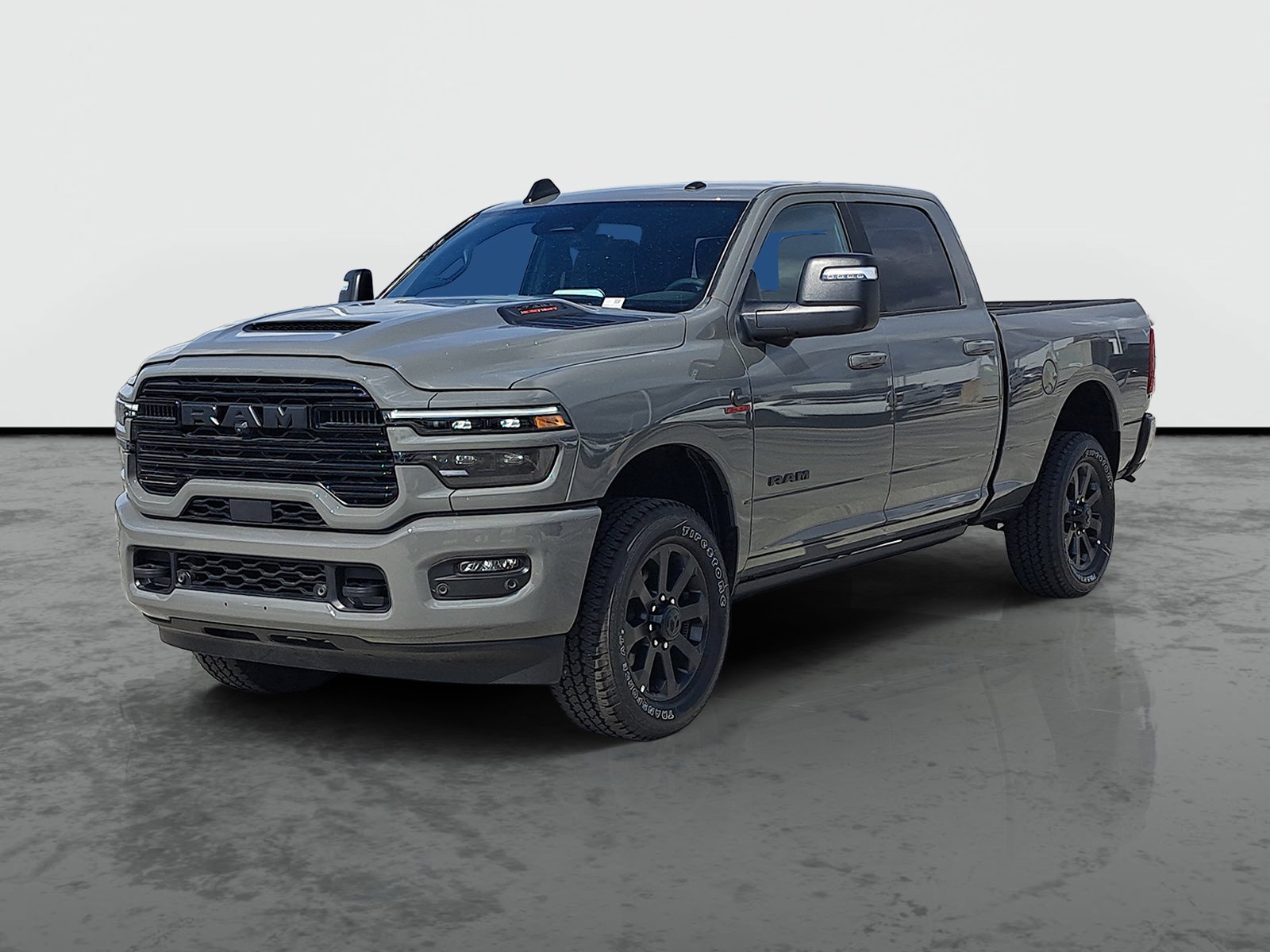 New 2026 Ceramic Gray Clear-Coat Exterior Paint RAM Laramie image 3