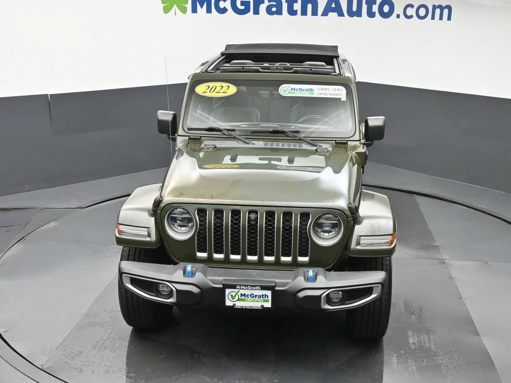 Used 2022 Green Jeep Unlimited Sahara 4xe image 29