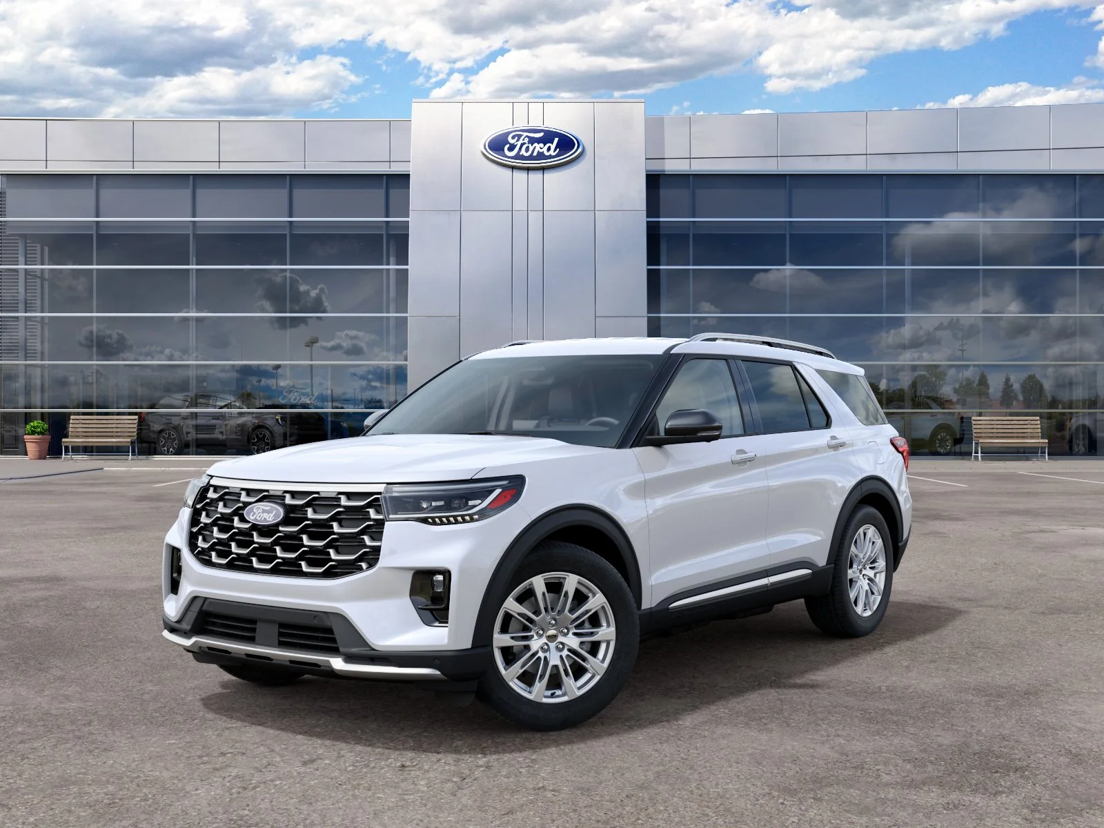 New 2027 Star White Metallic Tri-Coat Ford Platinum™ image 26