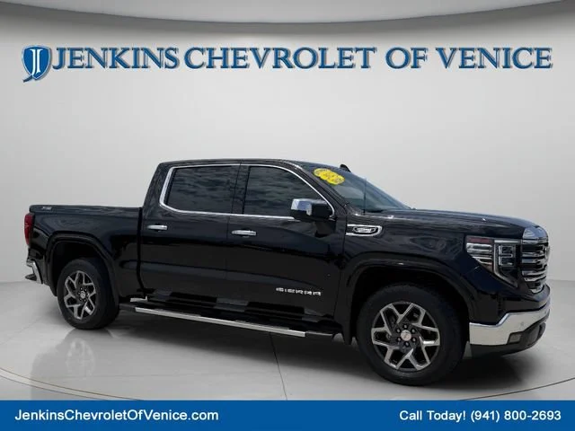 Used 2023 ONYX BLACK GMC SLT image 1