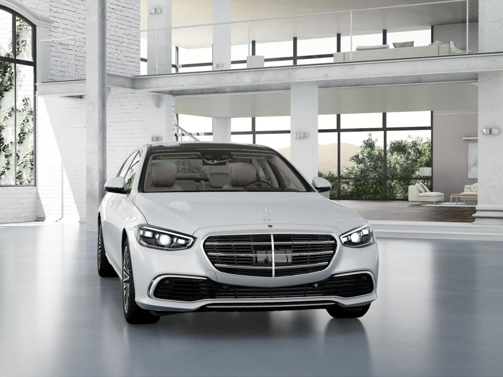 New 2026 MANUFAKTUR Moonlight White Metallic Mercedes-Benz S 580 4MATIC® Sedan image 8