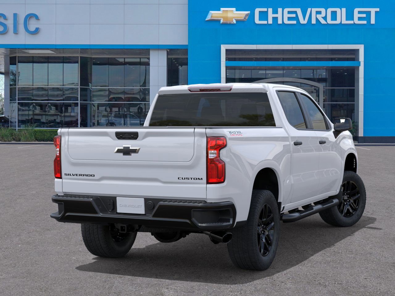 2026 Chevrolet Silverado 1500 Custom Trail Boss White at Classic Elite Chevrolet Hwy 6