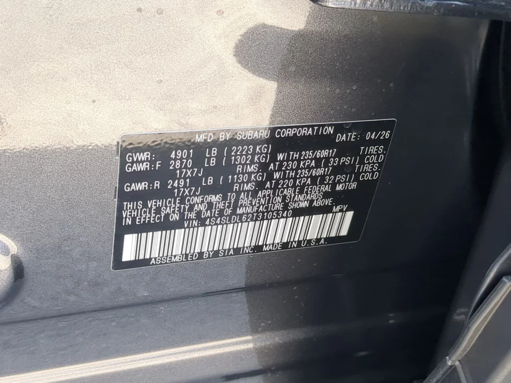 New 2026 MAGNETITE GRAY METALLIC Subaru Wilderness image 35