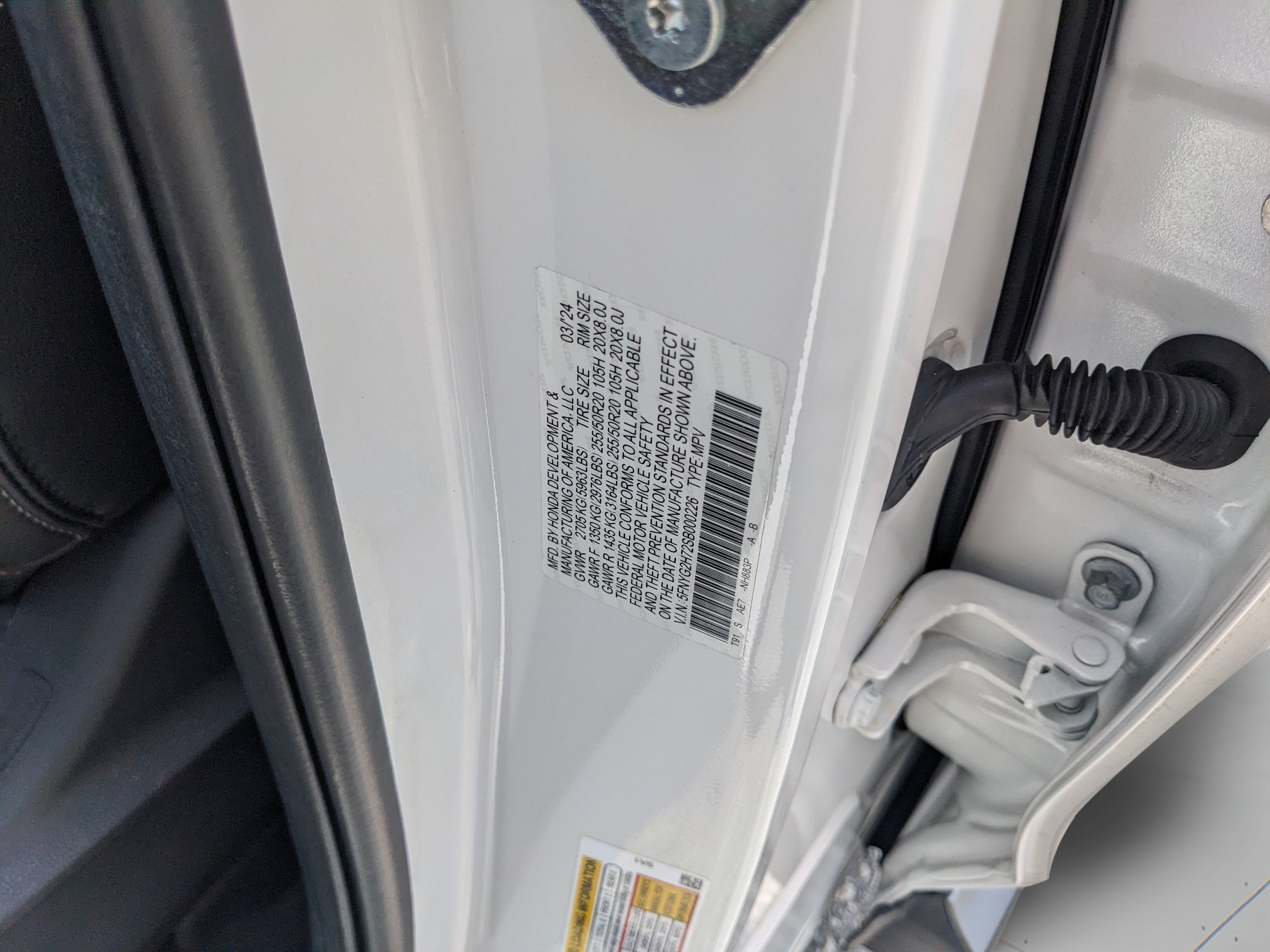 Certified Used 2025 Platinum White Honda Touring image 40