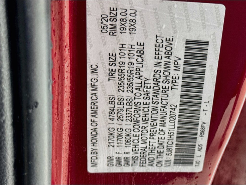 Used 2020 Performance Red Pearl Acura Technology Package image 42