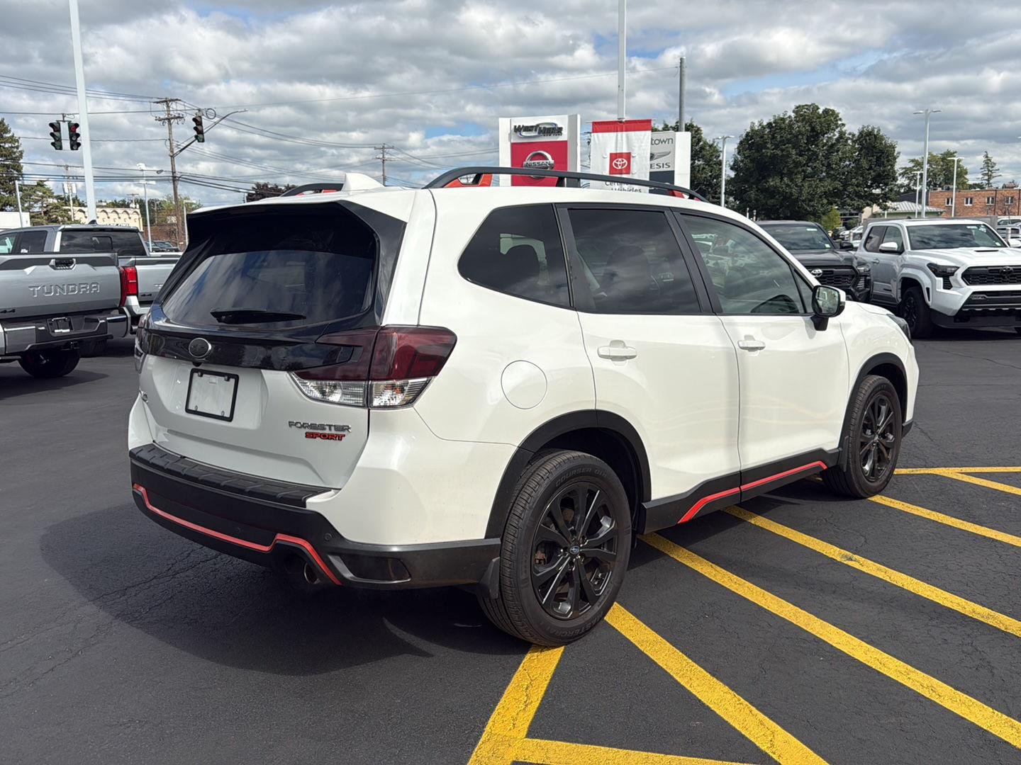 Used 2020 Crystal White Pearl Subaru Sport image 3