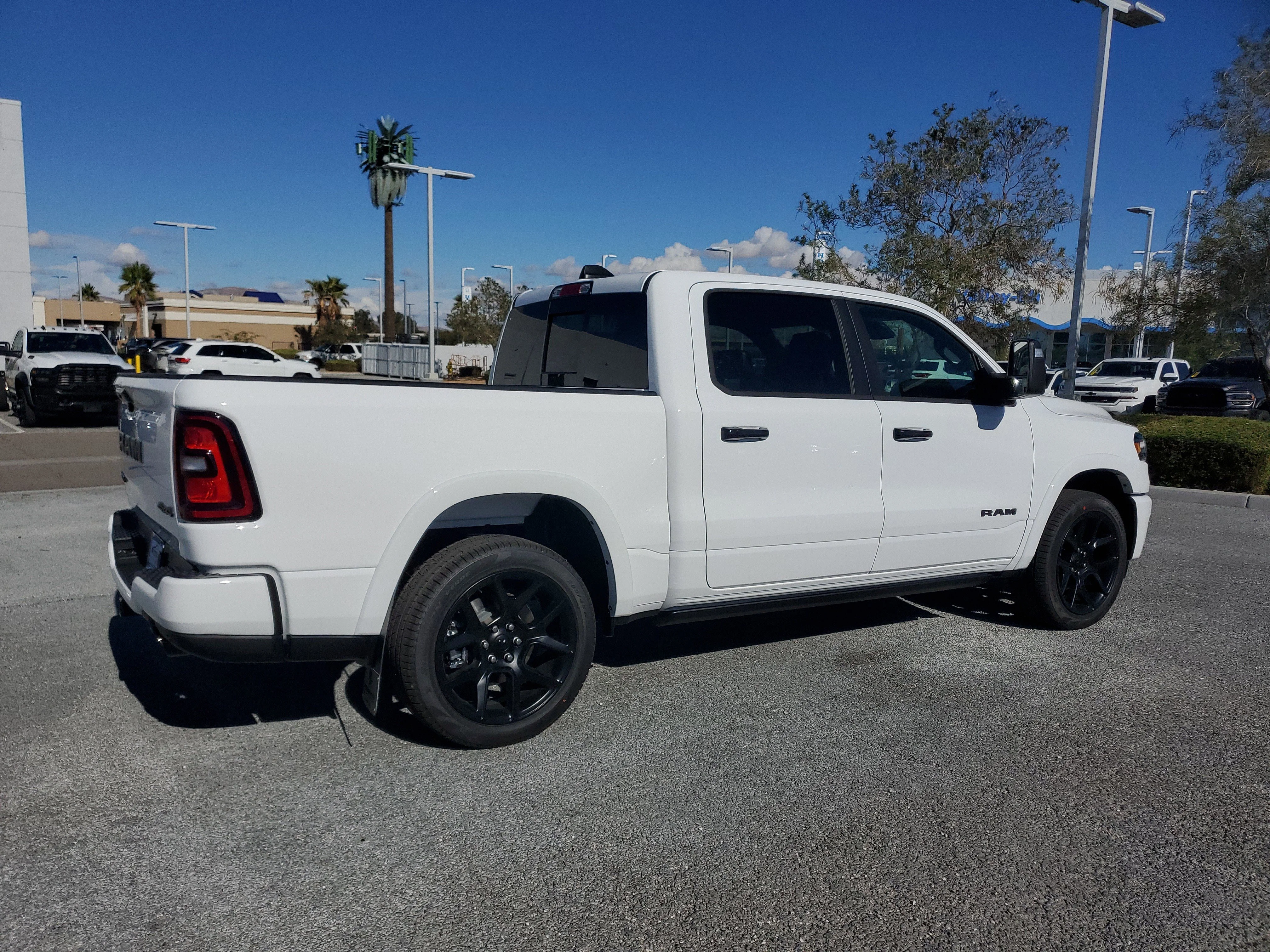 New 2026 Bright White Clear-Coat Exterior Paint RAM Laramie image 4