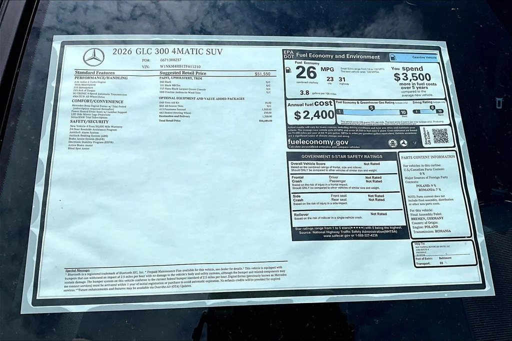 New 2026 Black Mercedes-Benz GLC 300 image 13
