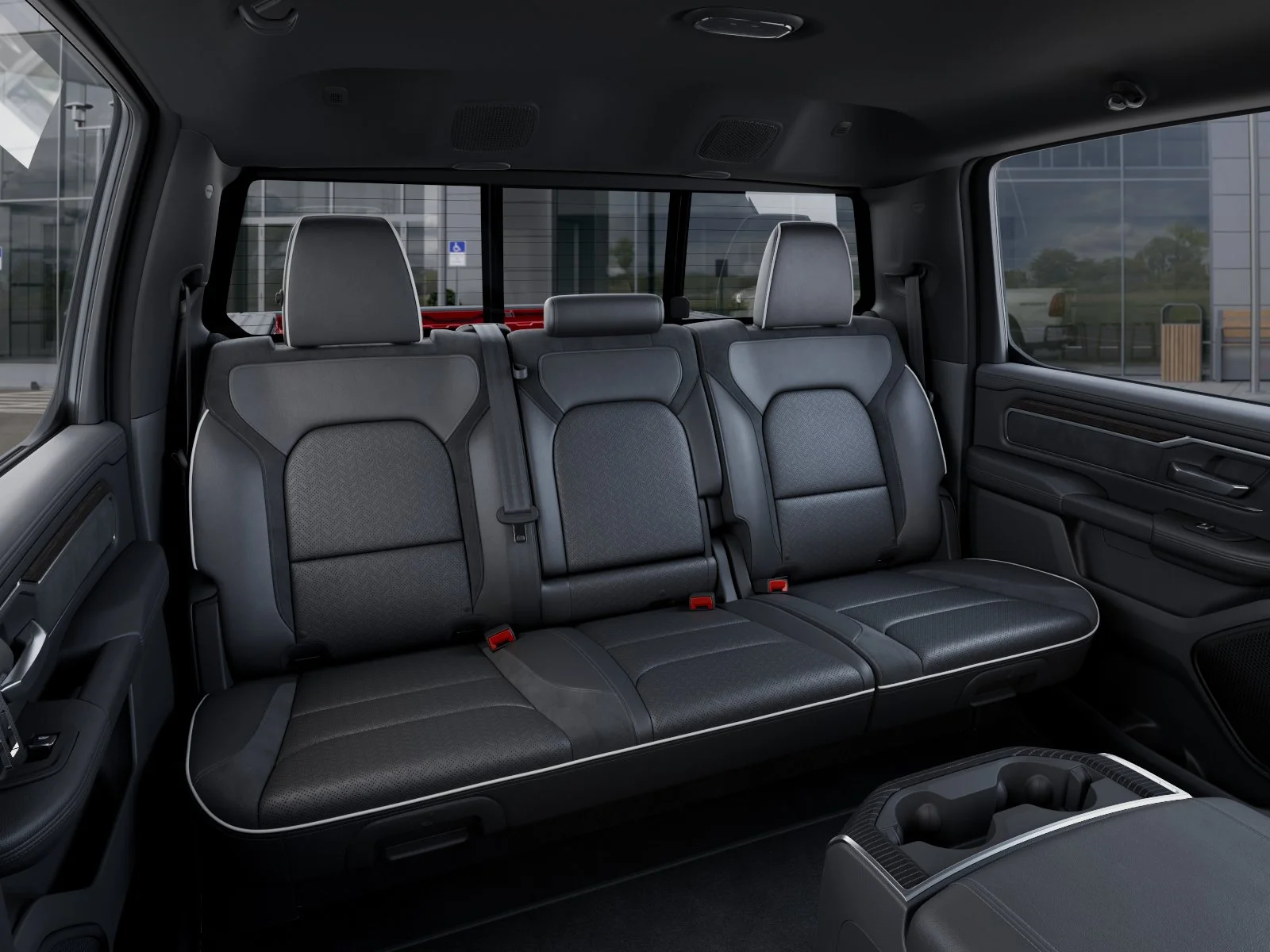 New 2027 Molten Red Pearl-Coat Exterior Paint RAM Laramie Night Edition image 41
