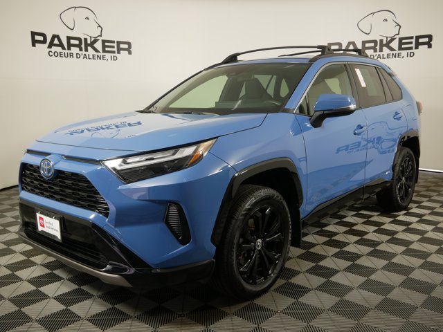 Certified Used 2024 Cavalry Blue Toyota Hybrid SE w/ Weather Pkg image 1