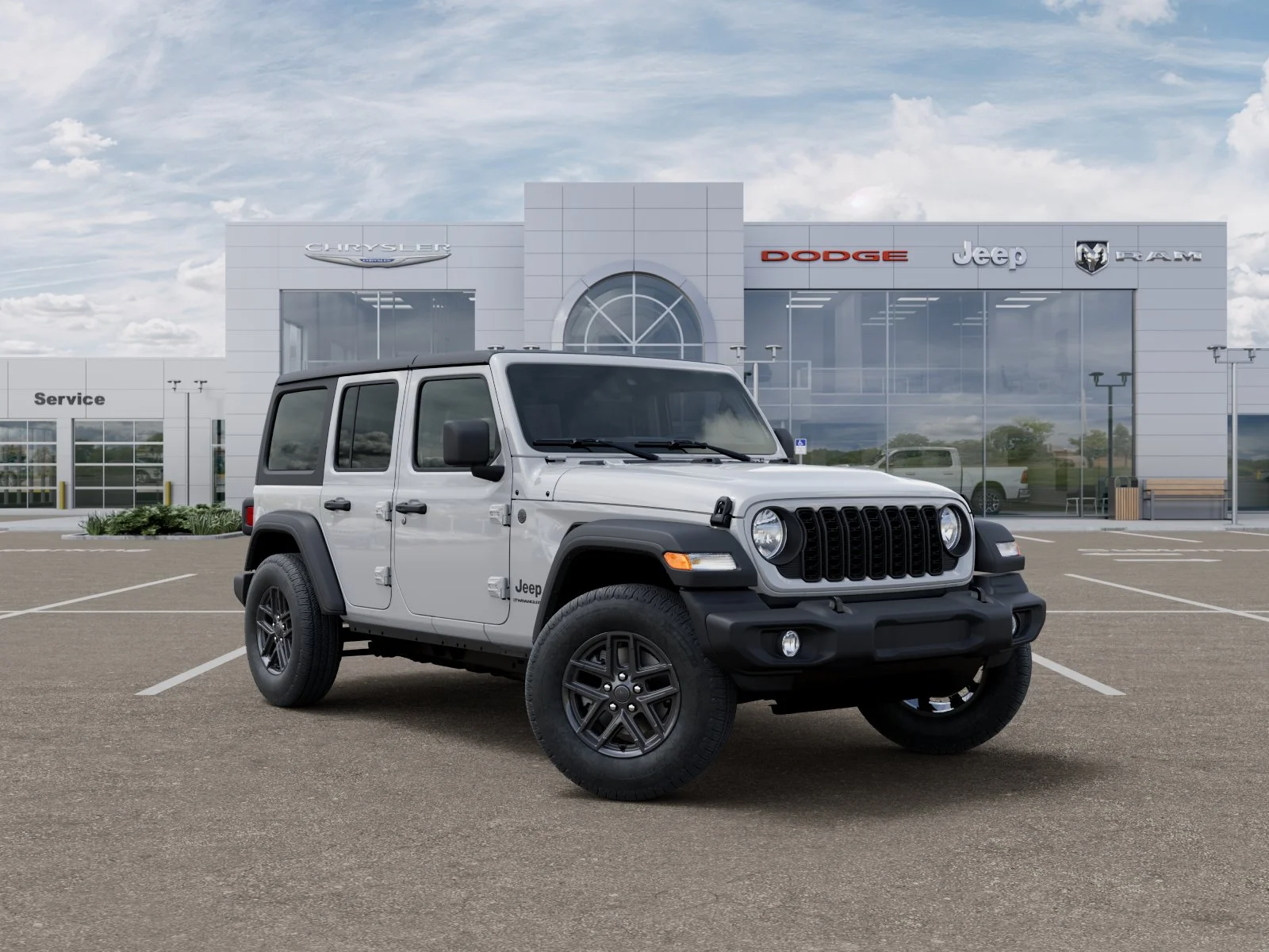 New 2025 Bright White Clearcoat Jeep Sport S image 32