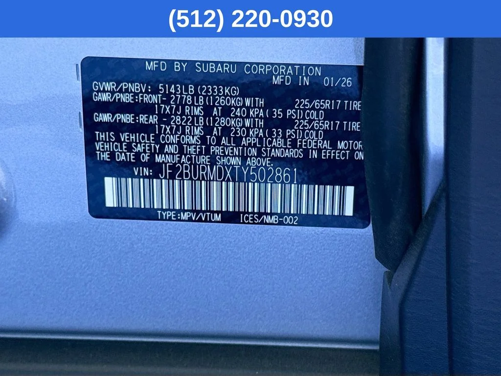 New 2026 ICE SILVER METALLIC Subaru Wilderness image 41