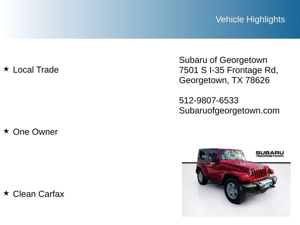 Used 2011 Red Jeep Sahara image 10