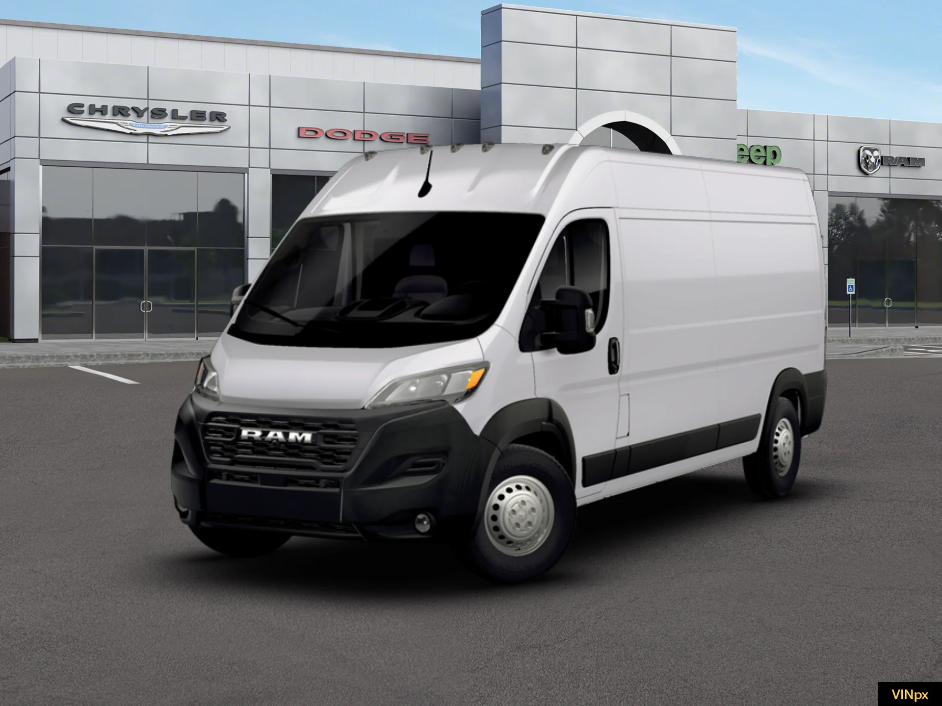 New 2026 Bright White Clear-Coat Exterior Paint Ram Tradesman image 13