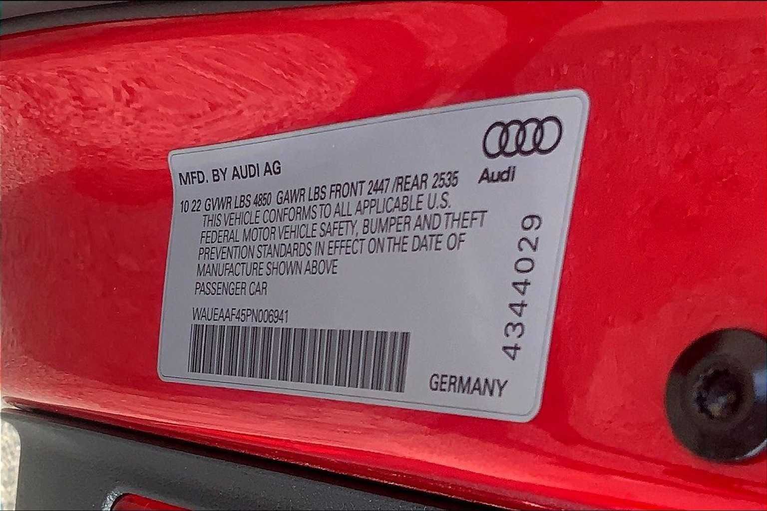 Used 2023 Tango Red Metallic Audi S line Premium Plus image 33