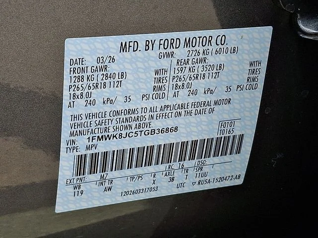 New 2026 Carbonized Gray Metallic Ford Tremor® image 10