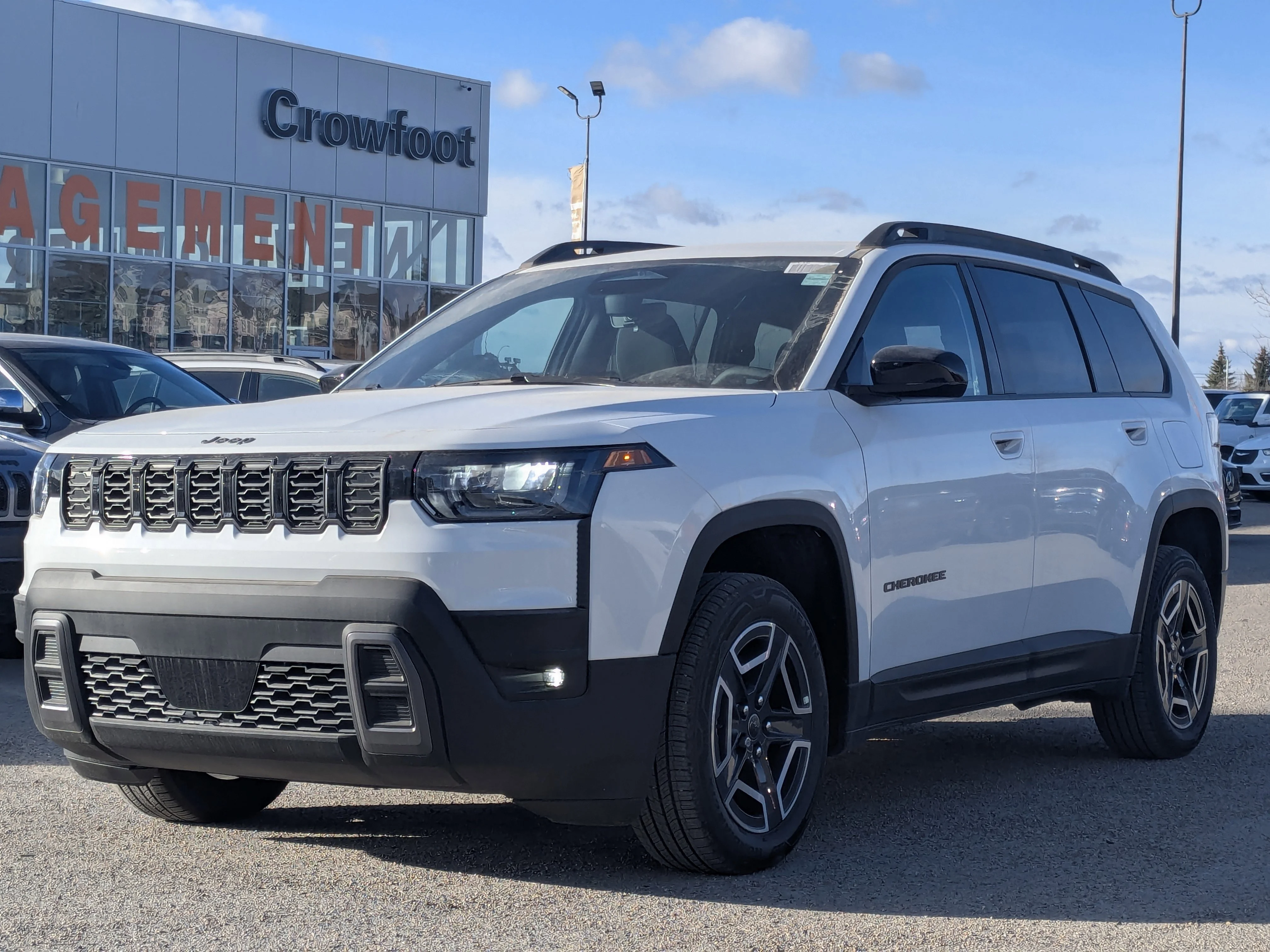 New 2026 White Jeep Laredo - - Pkg 23F  - Compact Spare  - 1.6L Turbo Hybrid  - 12.3 Touchscreen  & More image 4