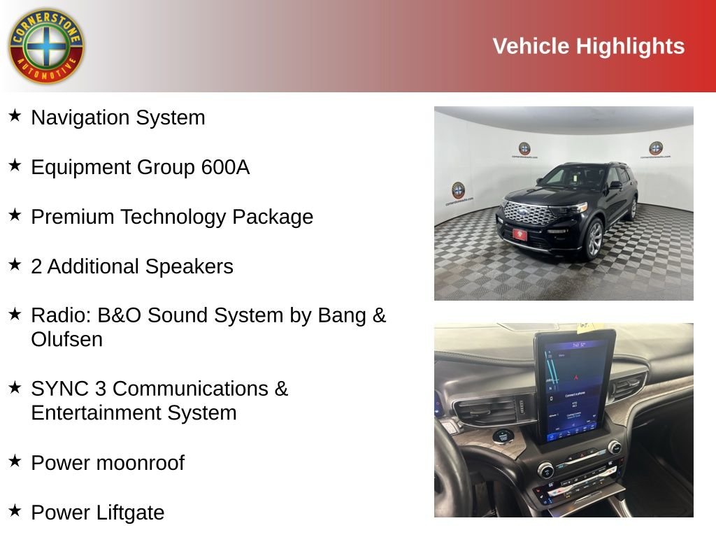 Used 2020 Ford Explorer Platinum with VIN 1FM5K8HC7LGA43819 for sale in Elk River, Minnesota