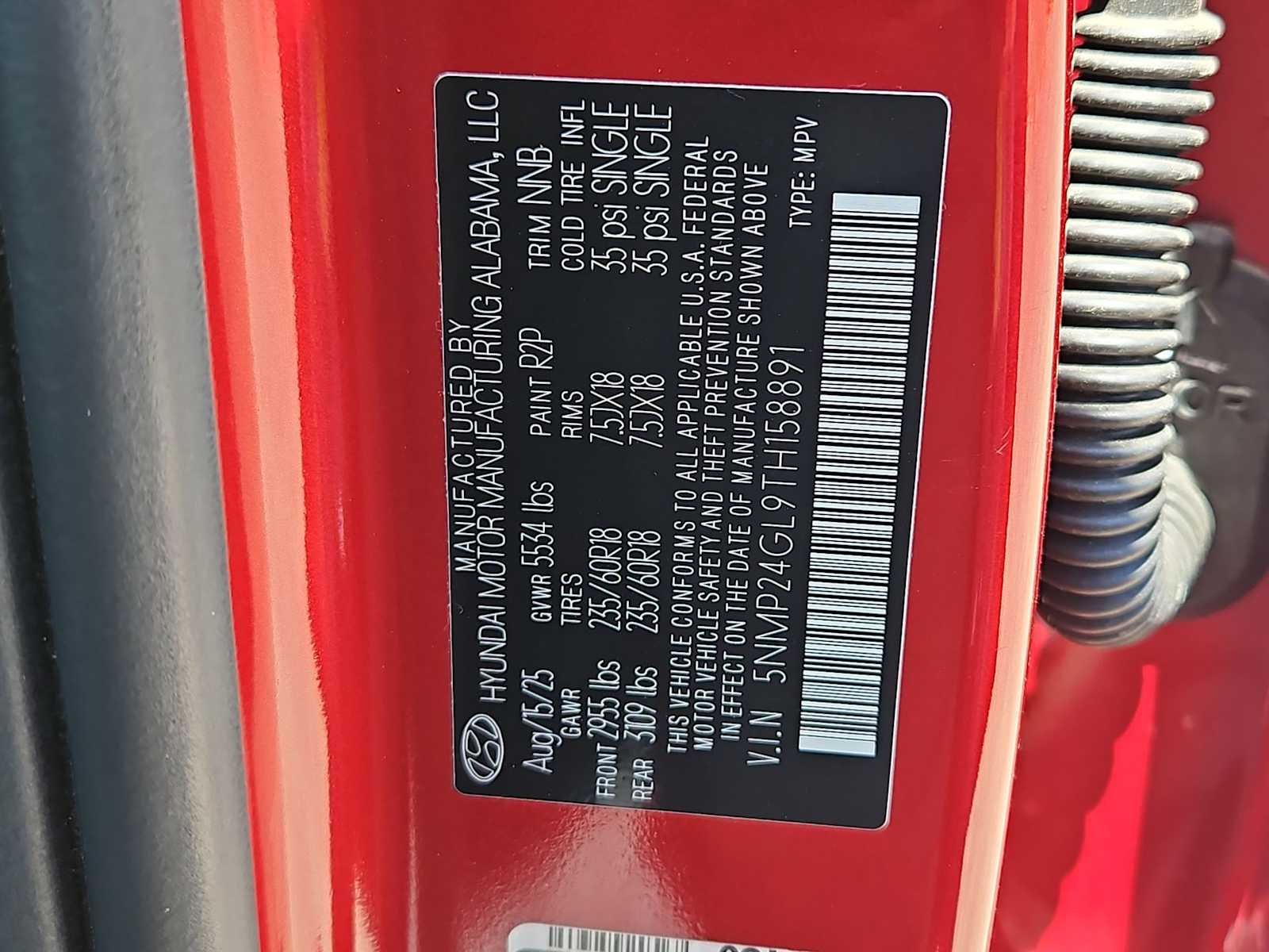 Certified Used 2026 Ultimate Red Hyundai SEL image 34