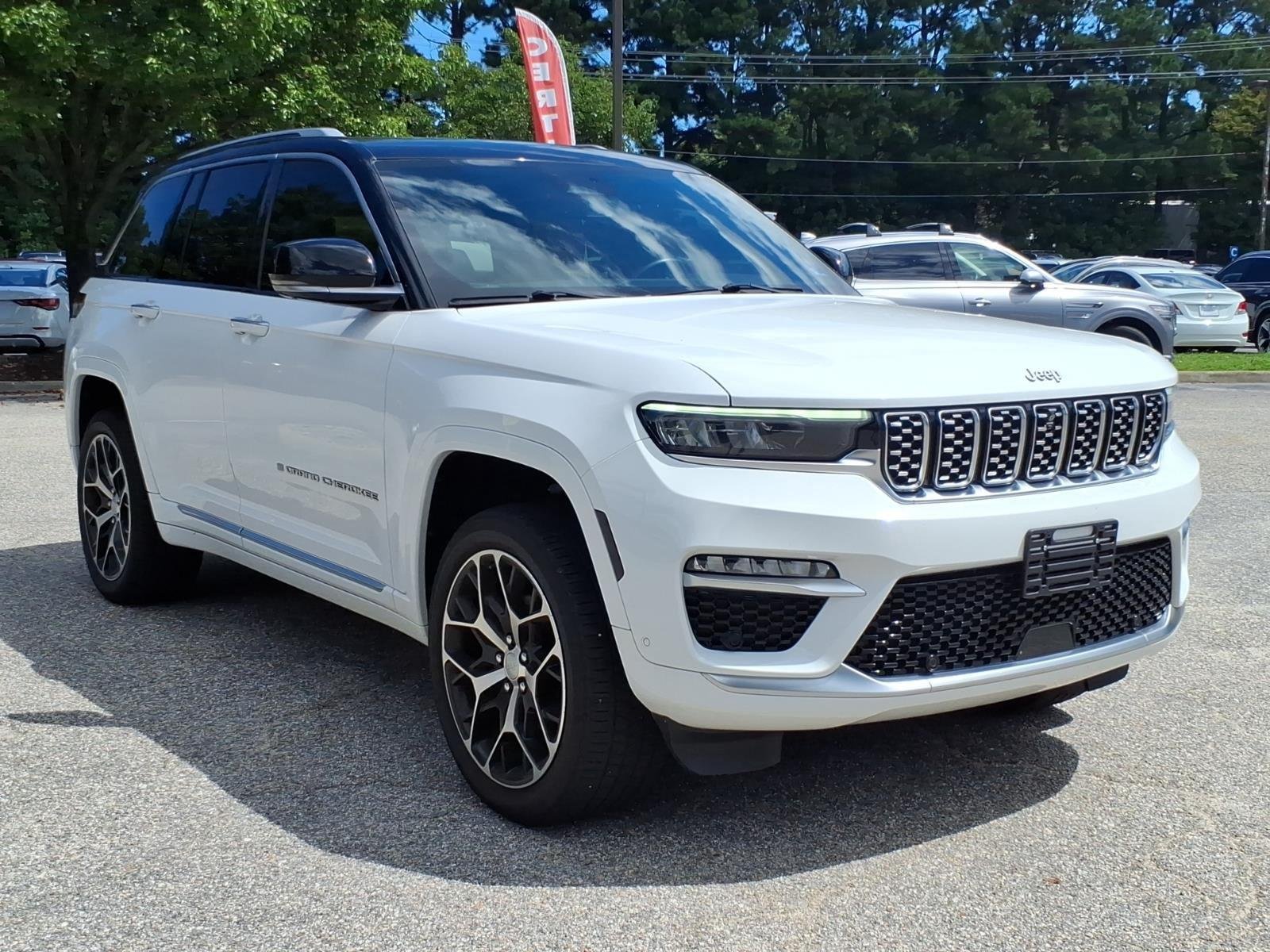 Used 2022 Bright White Clearcoat Jeep Summit Reserve image 5