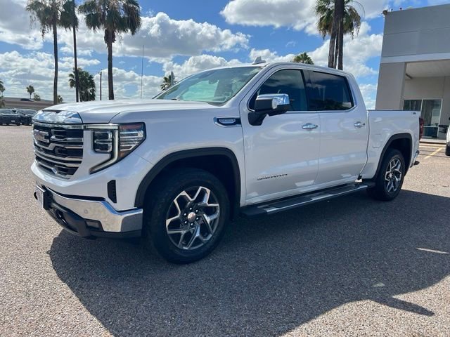Used 2024 White Frost Tricoat GMC SLT image 3