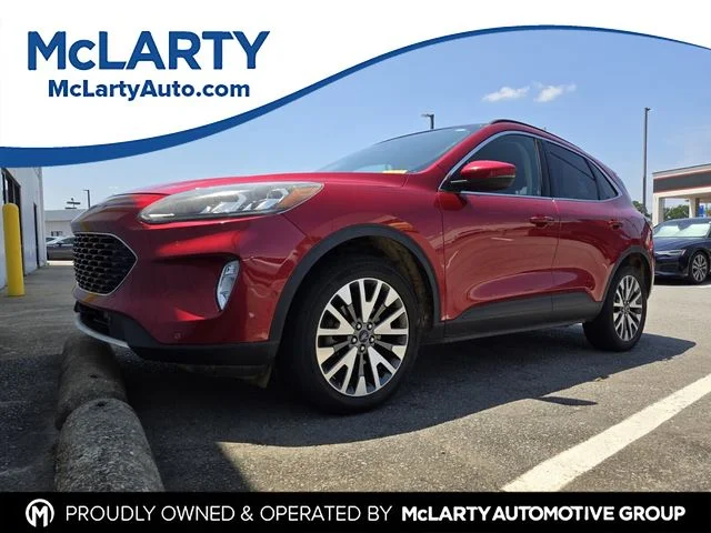 Used 2020 Red Ford Titanium image 1