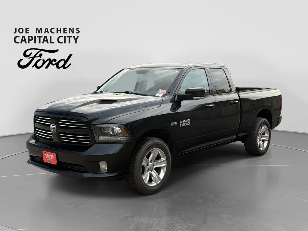 Used 2015 Brilliant Black Crystal Pearlcoat Ram Sport image 9
