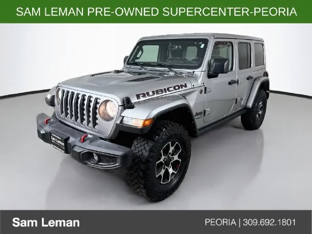 Used 2021 Silver Jeep Unlimited Rubicon image 3