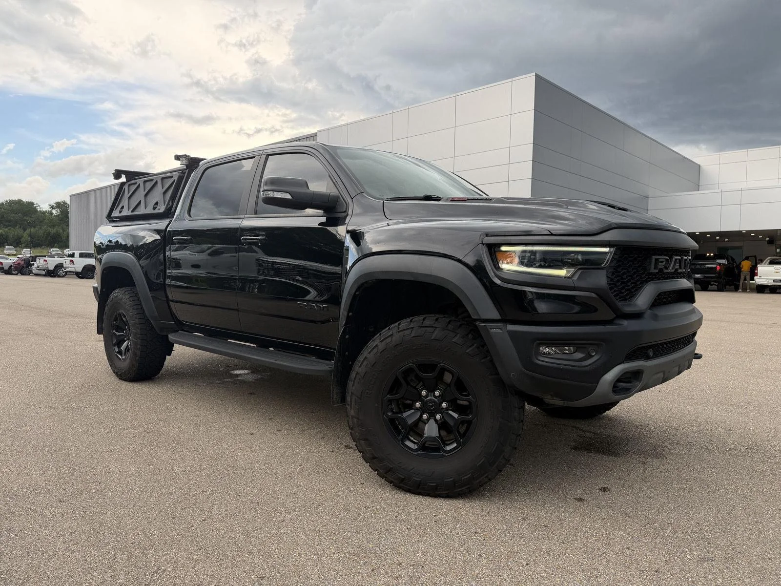 Used 2022 Diamond Black Crystal Pearlcoat Ram TRX image 3