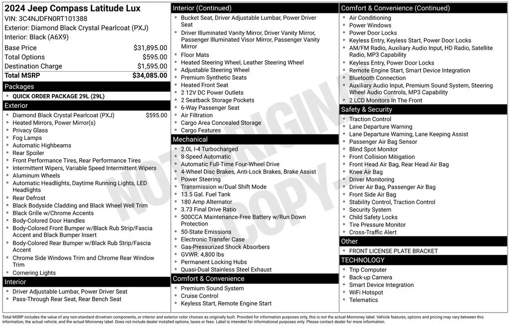 Used 2024 Black Jeep Latitude Lux image 5