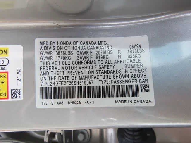 2025 Honda Civic LX - Photo 24