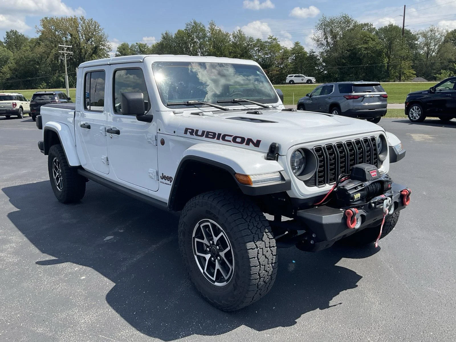 Used 2025 Bright White Clearcoat Jeep Rubicon image 3