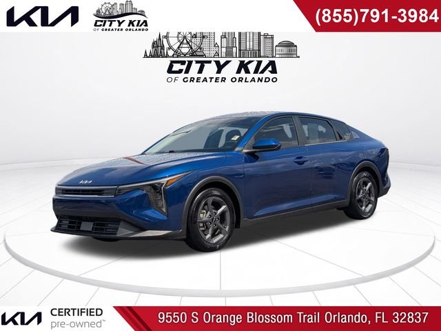 Blue 2025 Kia K4 Sedan Front-Wheel Drive 