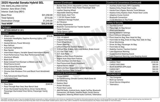 2025 Hyundai Sonata Hybrid SEL - Photo 24