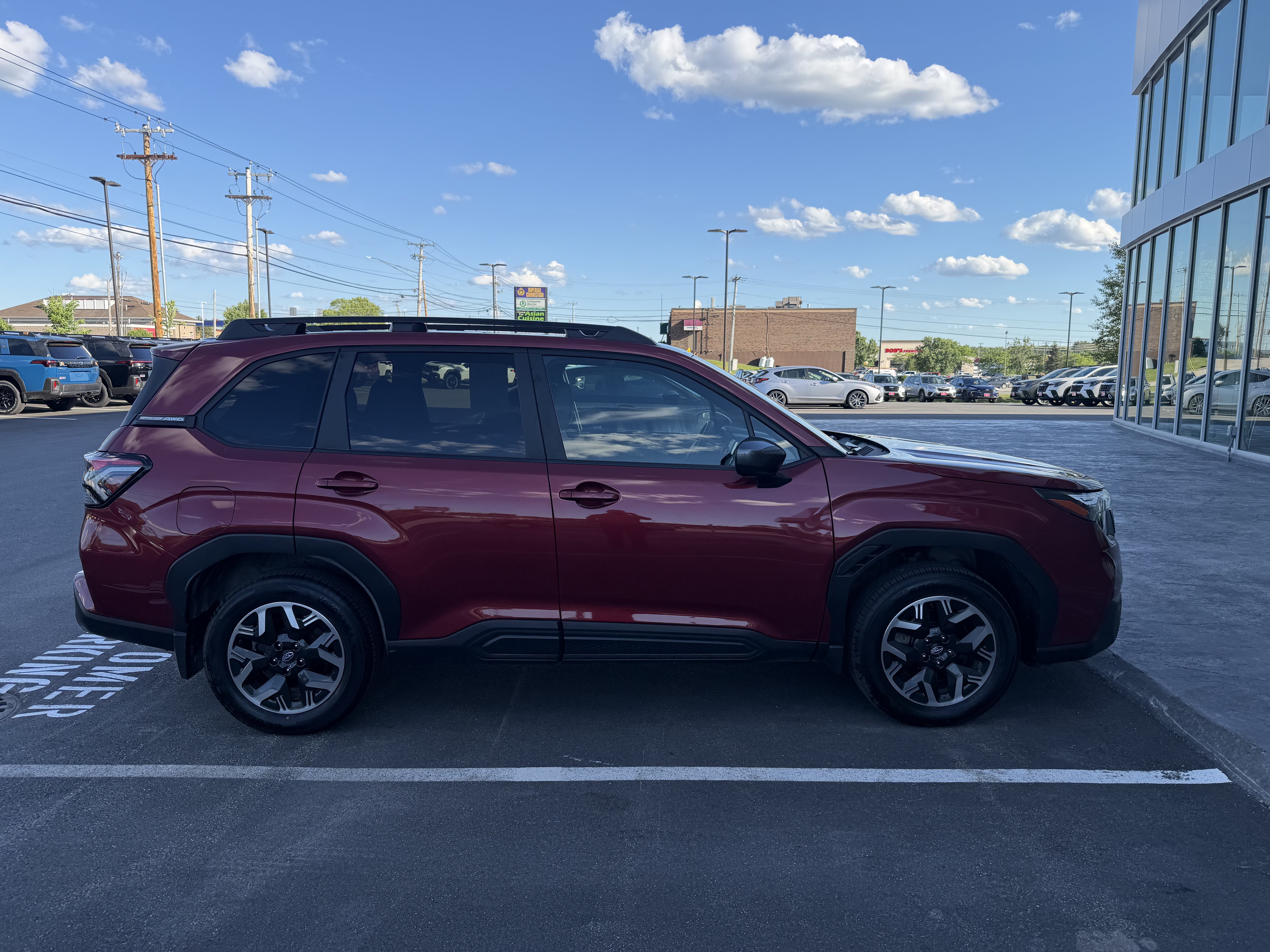 Used 2025 Crimson Red Pearl Subaru Premium image 6