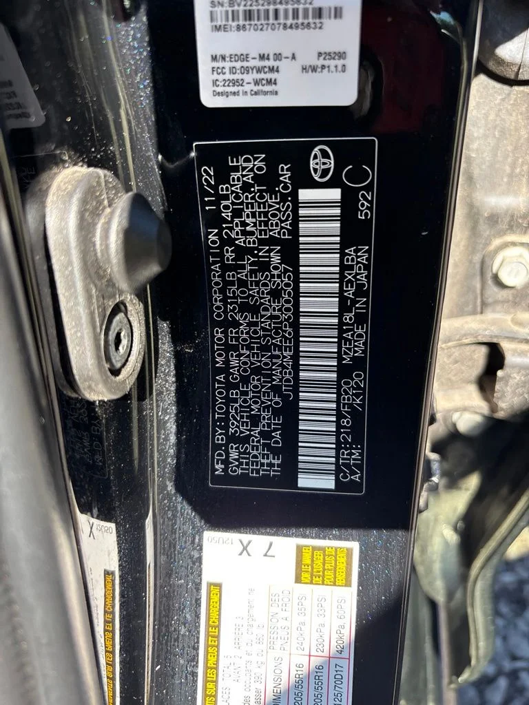 Used 2023 Black Toyota LE image 10