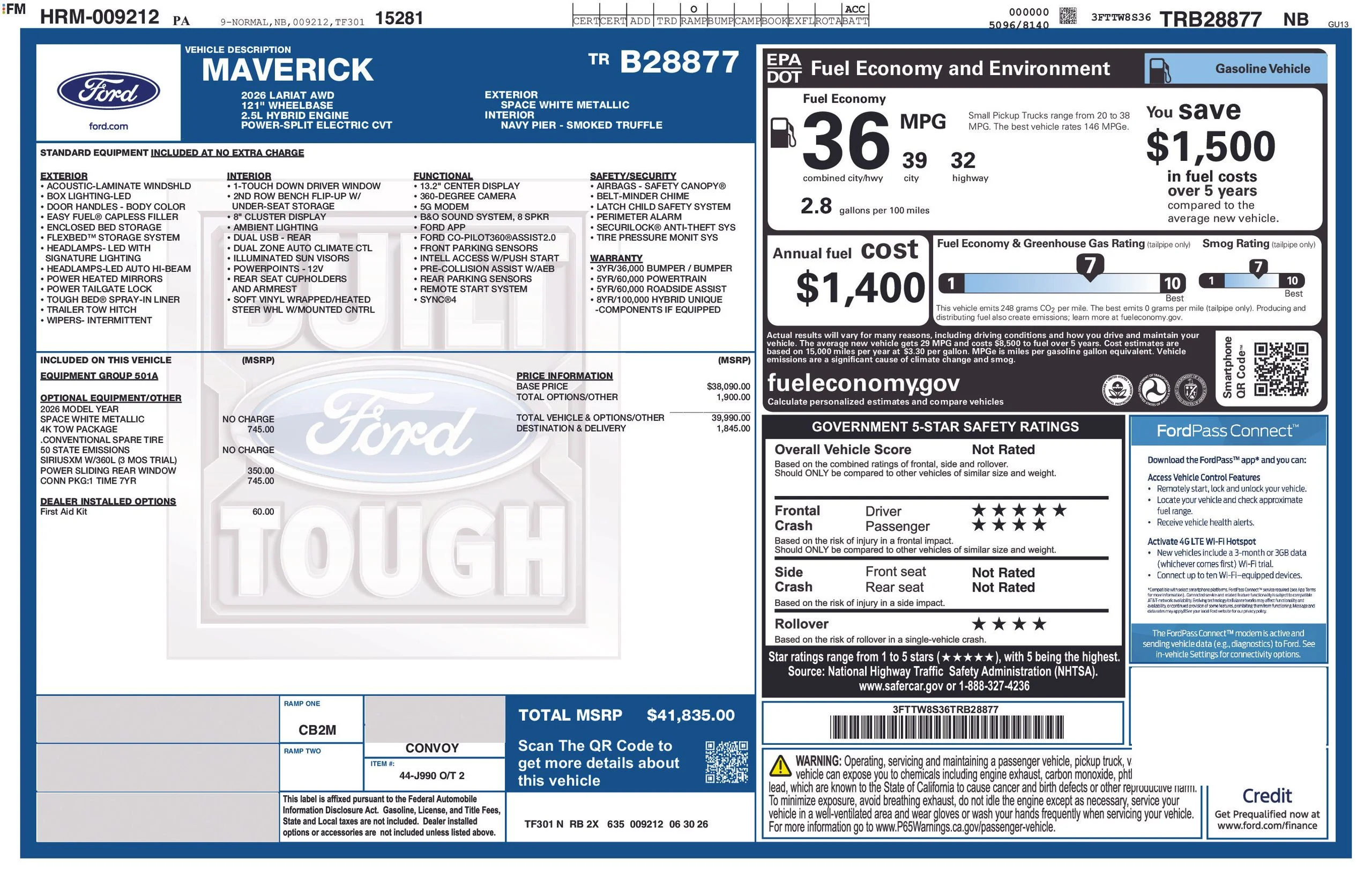 New 2026 White Ford Lariat image 6