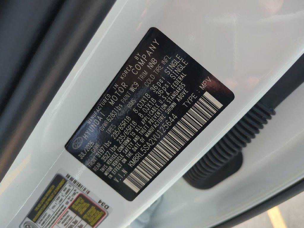 New 2027 White Hyundai Blue SEL 7P image 47