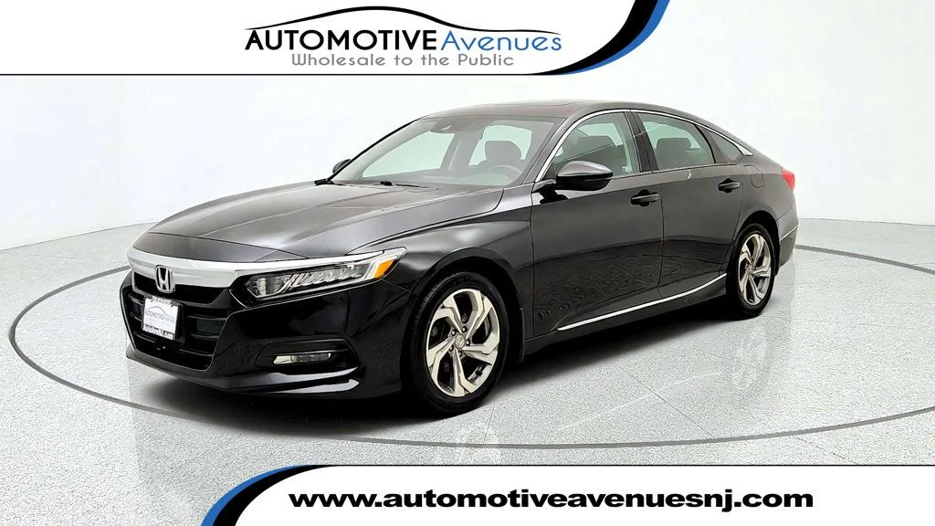 Used 2018 Crystal Black Pearl Honda EX 1.5T CVT image 1
