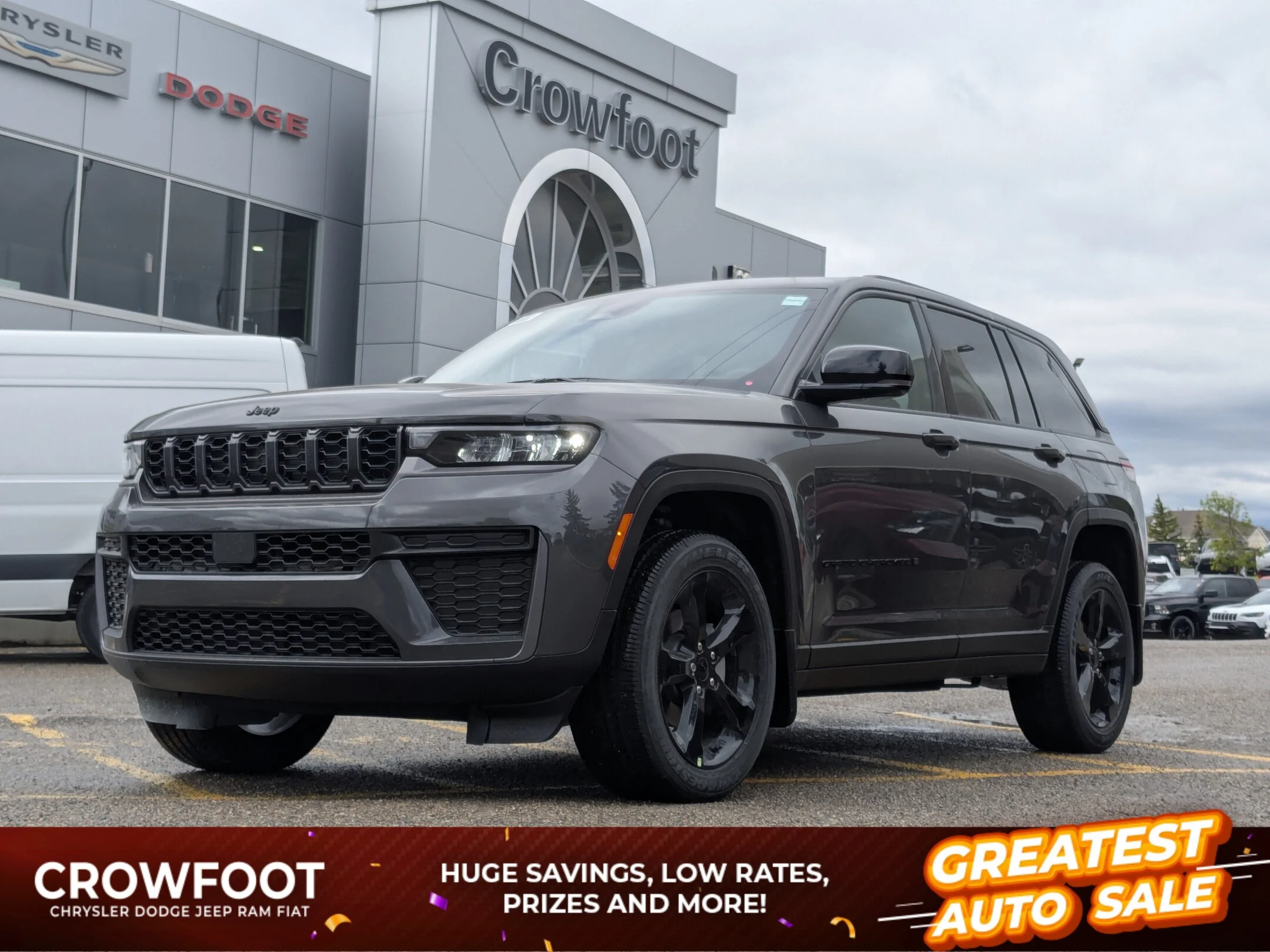 New 2026 Grey Jeep Altitude - - 4x4 - Power Sunroof - Trailer Tow Pkg - 20 Black Wheels - Remote Start & More! image 1