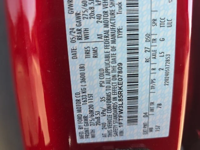 Used 2024 Red Ford XLT image 35