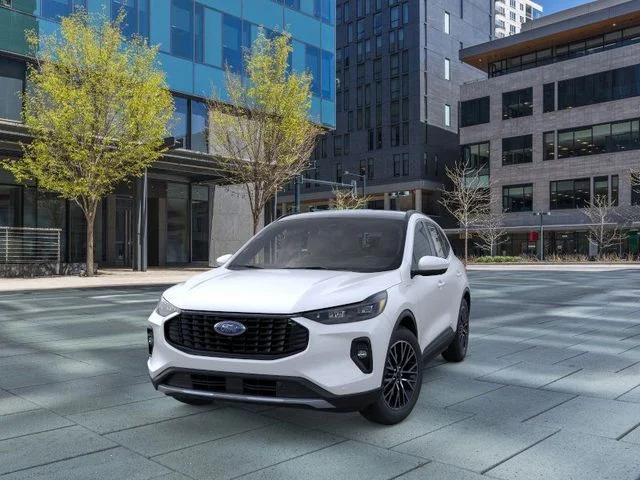 New 2025 Star White Metallic Tri-coat Ford Plug-in Hybrid image 2