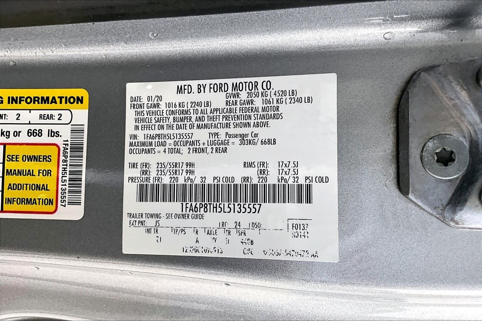 Used 2020 Iconic Silver Metallic Ford EcoBoost image 30