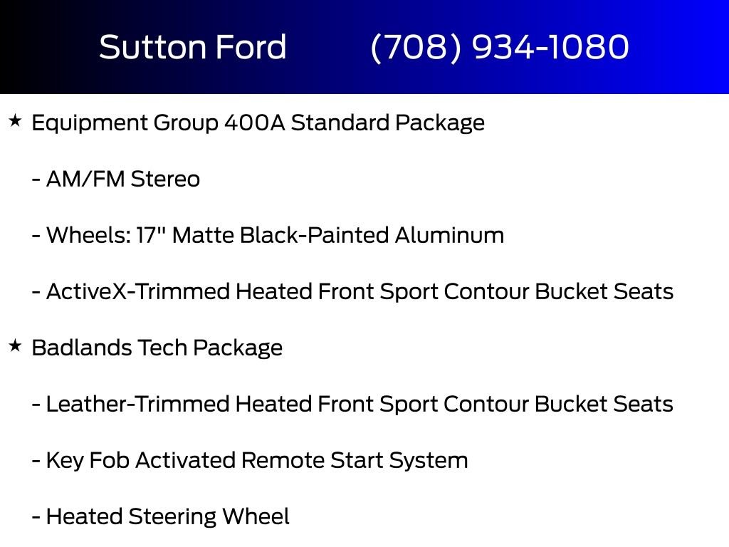 New 2026 Shadow Black Ford Badlands® image 5